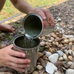 outdoor early childhood learning - pouring liquid